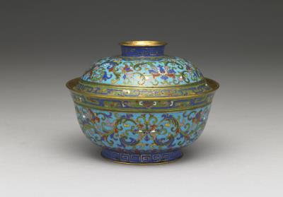 图片[2]-Copper lidded bowl in cloisonne enamels, Qing dynasty (1644-1911)-China Archive